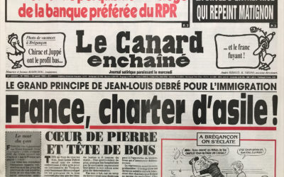 N° 3955 du Canard Enchaîné –  14 Août 1996