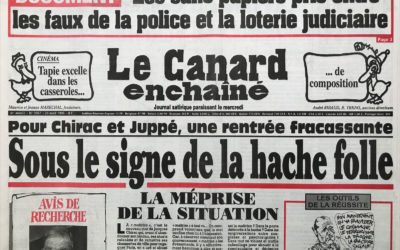N° 3957 du Canard Enchaîné –  28 Août 1996