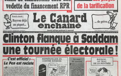 N° 3958 du Canard Enchaîné –  4 Septembre 1996