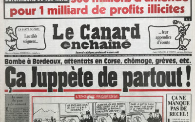 N° 3963 du Canard Enchaîné –  9 Octobre 1996