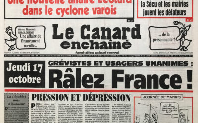 N° 3964 du Canard Enchaîné –  16 Octobre 1996