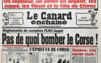 N° 3966 du Canard Enchaîné –  30 Octobre 1996