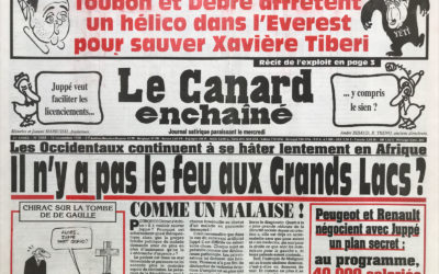 N° 3968 du Canard Enchaîné –  13 Novembre 1996