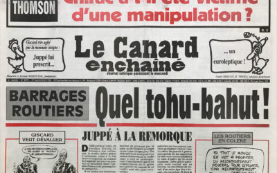 N° 3970 du Canard Enchaîné –  27 Novembre 1996
