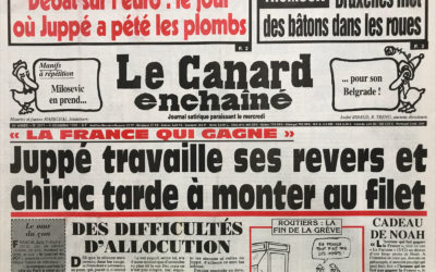 N° 3971 du Canard Enchaîné –  4 Décembre 1996