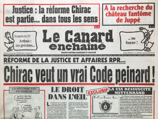 N° 3978 du Canard Enchaîné -  22 Janvier 1997