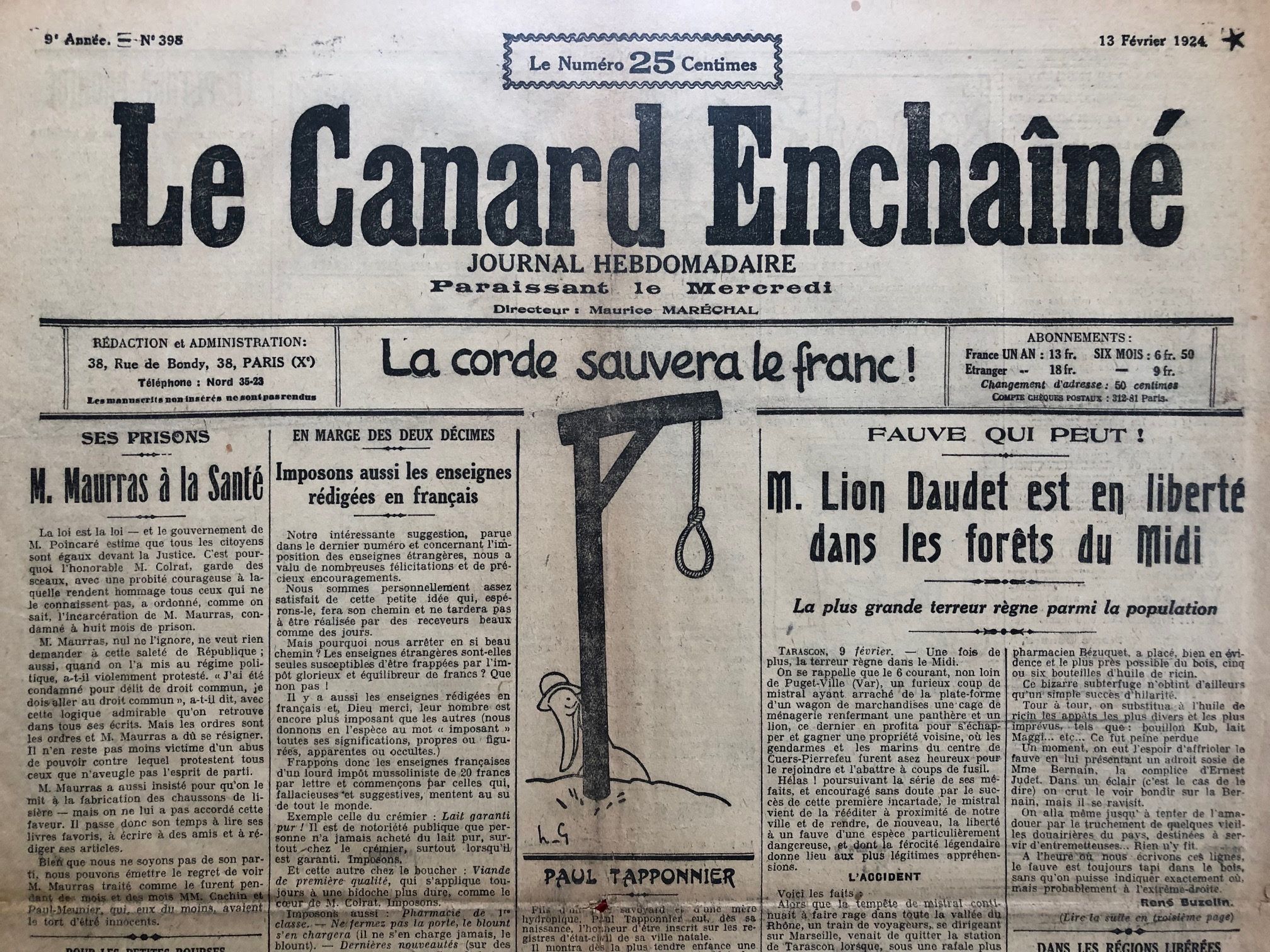 Couac ! | Acheter un Canard | Vente d'Anciens Journaux du Canard Enchaîné. Des Journaux Satiriques de Collection, Historiques & Authentiques de 1916 à 2004 ! | 398