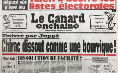 N° 3991 du Canard Enchaîné –  23 Avril 1997