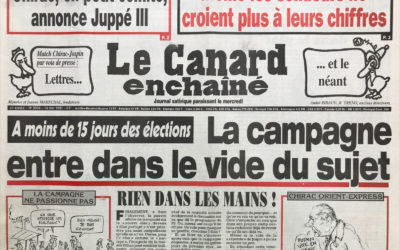 N° 3994 du Canard Enchaîné –  14 Mai 1997