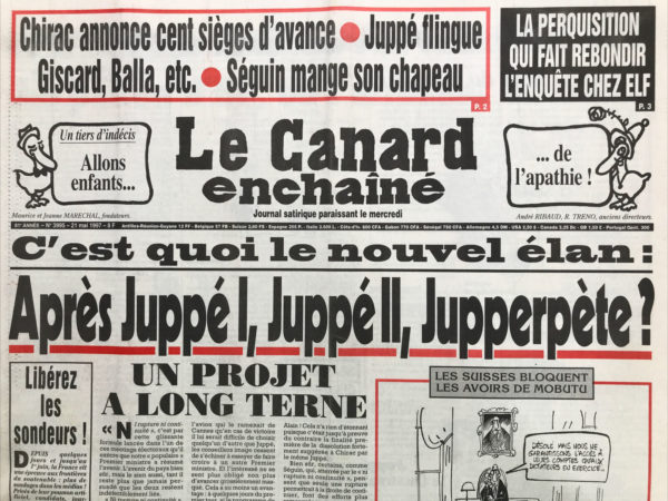 N° 3995 du Canard Enchaîné -  21 Mai 1997