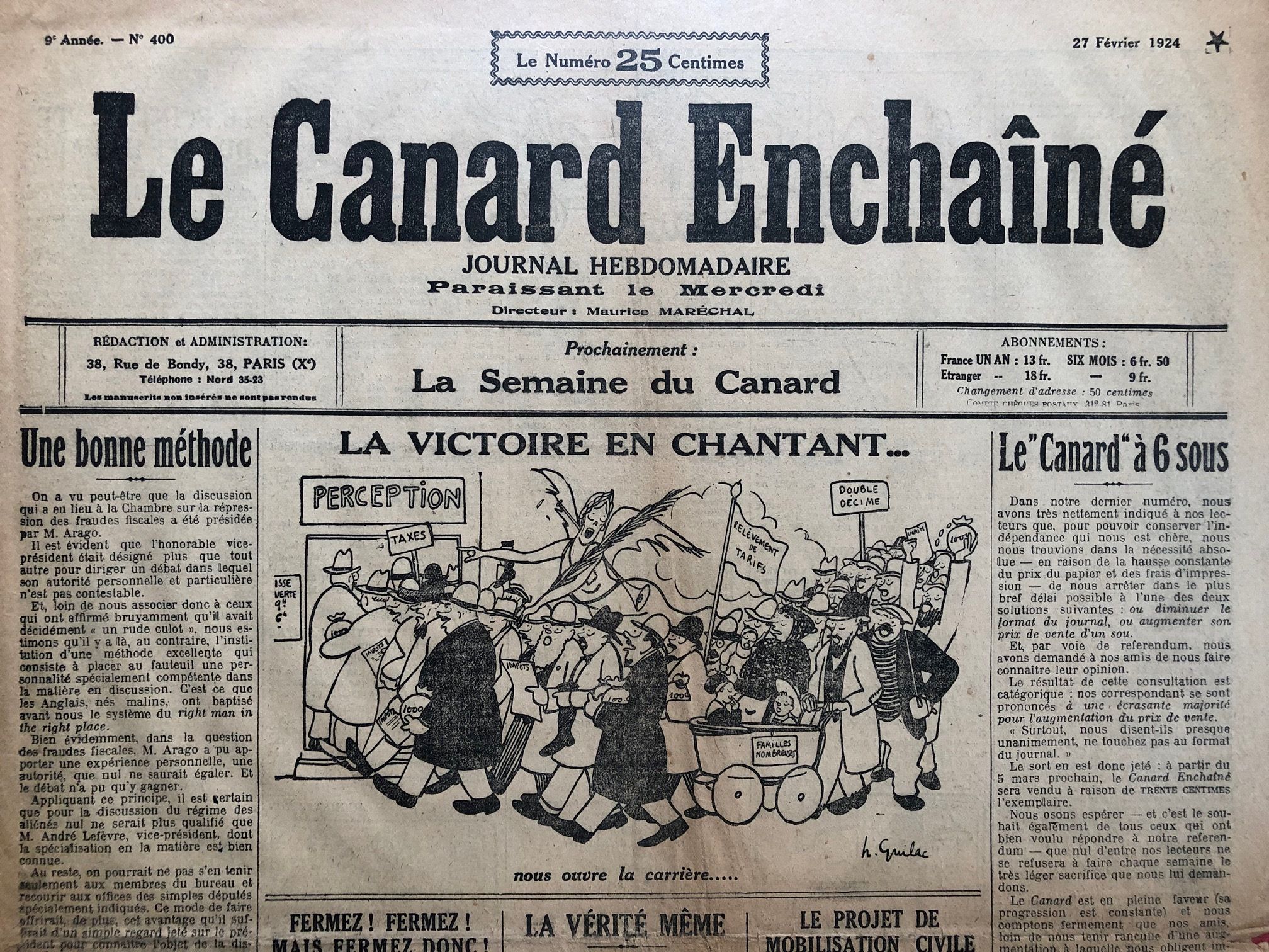 Couac ! | Acheter un Canard | Vente d'Anciens Journaux du Canard Enchaîné. Des Journaux Satiriques de Collection, Historiques & Authentiques de 1916 à 2004 ! | 400
