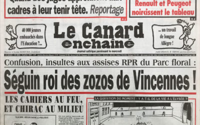 N° 4002 du Canard Enchaîné –  9 Juillet 1997