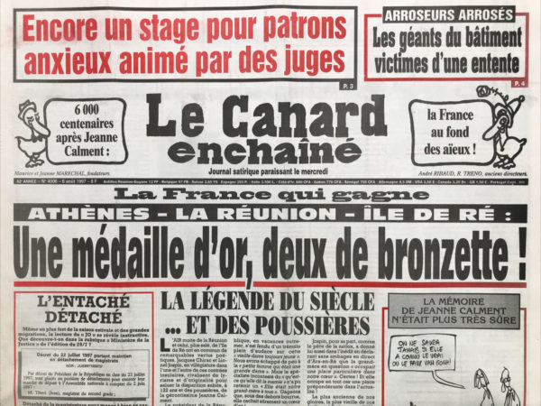 N° 4006 du Canard Enchaîné -  6 Août 1997