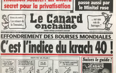 N° 4018 du Canard Enchaîné –  29 Octobre 1997