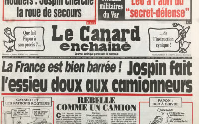 N° 4019 du Canard Enchaîné –  5 Novembre 1997