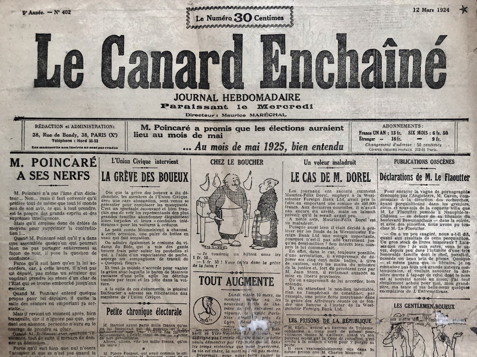 402 Couac ! | Acheter un Canard | Vente d'Anciens Journaux du Canard Enchaîné. Des Journaux Satiriques de Collection, Historiques & Authentiques de 1916 à 2005 ! | 402 1