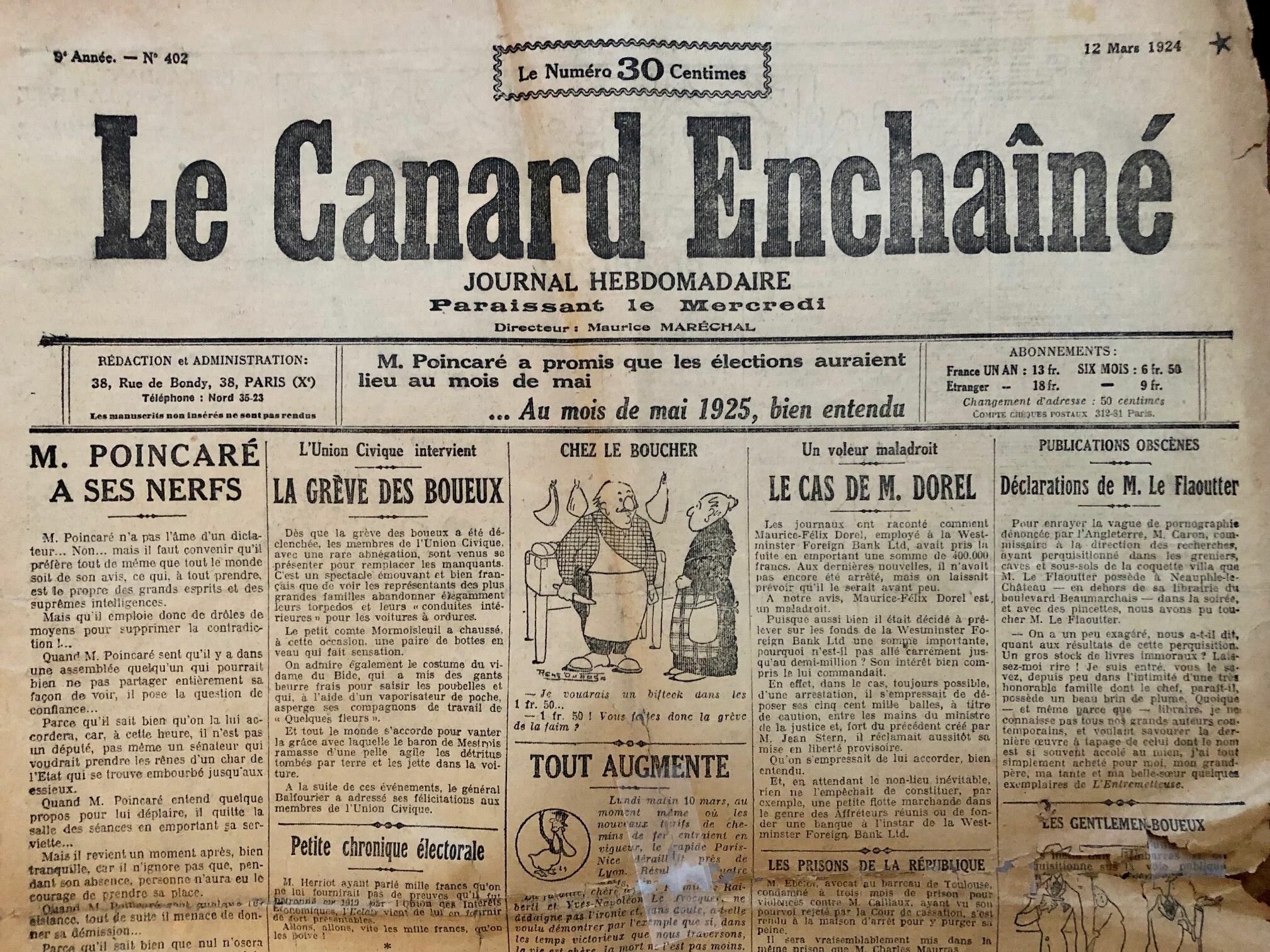 Couac ! | Acheter un Canard | Vente d'Anciens Journaux du Canard Enchaîné. Des Journaux Satiriques de Collection, Historiques & Authentiques de 1916 à 2004 ! | 402 rotated