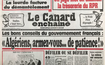 N° 4020 du Canard Enchaîné –  12 Novembre 1997