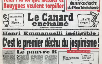 N° 4025 du Canard Enchaîné –  17 Décembre 1997