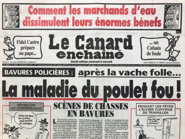 N° 4026 du Canard Enchaîné -  24 Décembre 1997