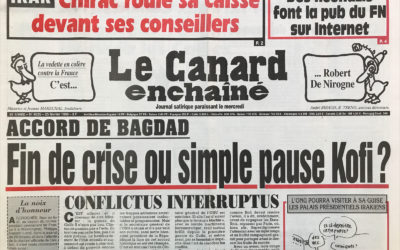 N° 4035 du Canard Enchaîné –  25 Février 1998