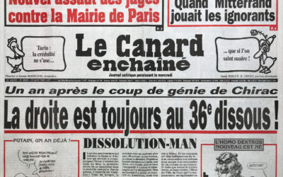 N° 4043 du Canard Enchaîné –  22 Avril 1998