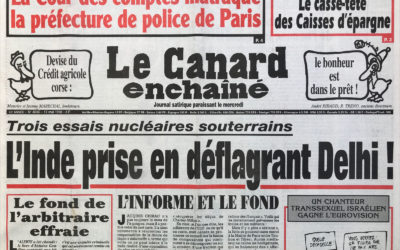 N° 4046 du Canard Enchaîné –  13 Mai 1998