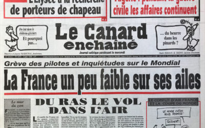 N° 4049 du Canard Enchaîné –  3 Juin 1998