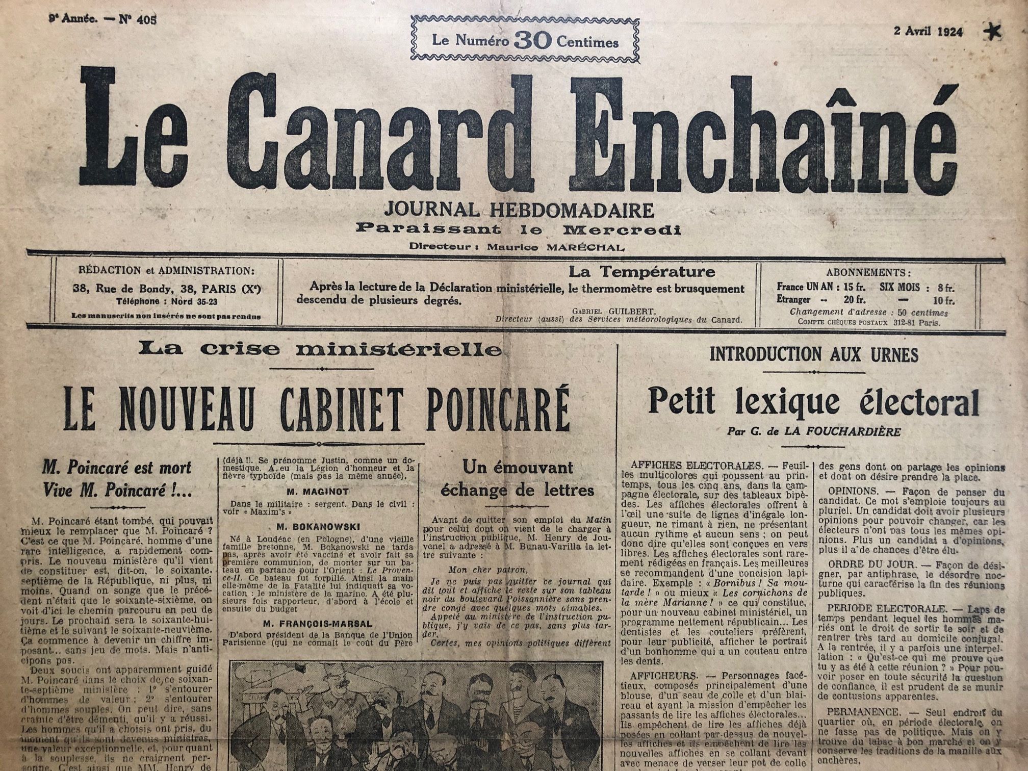 Couac ! | Acheter un Canard | Vente d'Anciens Journaux du Canard Enchaîné. Des Journaux Satiriques de Collection, Historiques & Authentiques de 1916 à 2004 ! | 405
