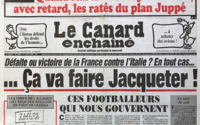 N° 4053 du Canard Enchaîné –  1 Juillet 1998