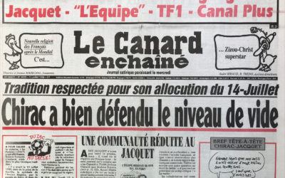 N° 4055 du Canard Enchaîné –  15 Juillet 1998