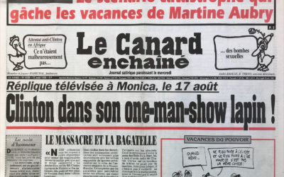 N° 4059 du Canard Enchaîné –  12 Août 1998