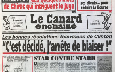 N° 4060 du Canard Enchaîné –  19 Août 1998