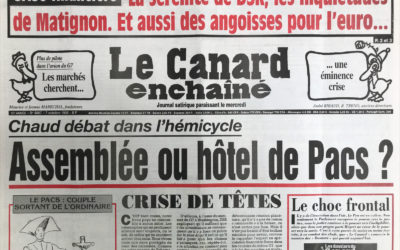 N° 4067 du Canard Enchaîné –  7 Octobre 1998