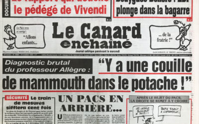 N° 4068 du Canard Enchaîné –  14 Octobre 1998