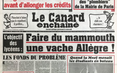 N° 4069 du Canard Enchaîné –  21 Octobre 1998