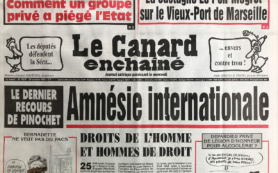 N° 4070 du Canard Enchaîné –  28 Octobre 1998