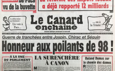 N° 4072 du Canard Enchaîné –  11 Novembre 1998