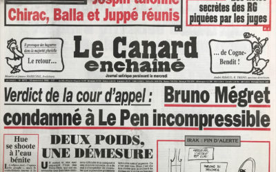 N° 4073 du Canard Enchaîné –  18 Novembre 1998
