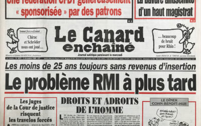 N° 4075 du Canard Enchaîné –  2 Décembre 1998