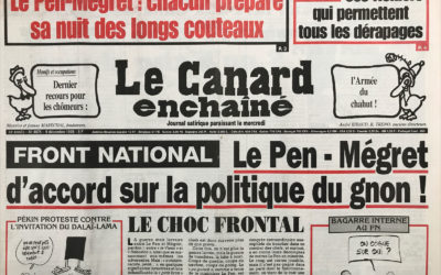 N° 4076 du Canard Enchaîné –  9 Décembre 1998