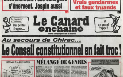 N° 4083 du Canard Enchaîné –  27 Janvier 1999