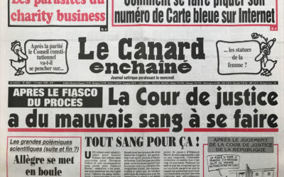N° 4089 du Canard Enchaîné –  10 Mars 1999