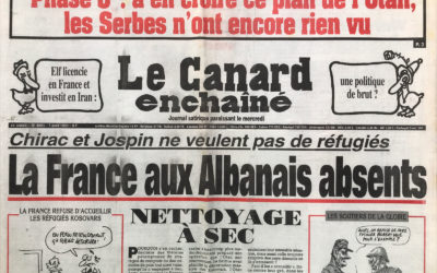 N° 4093 du Canard Enchaîné –  7 Avril 1999
