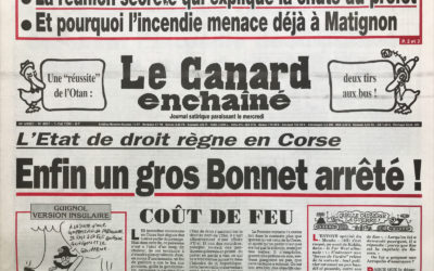 N° 4097 du Canard Enchaîné –  5 Mai 1999