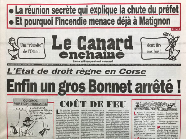 N° 4097 du Canard Enchaîné -  5 Mai 1999