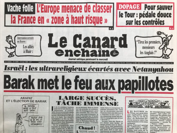N° 4099 du Canard Enchaîné -  19 Mai 1999