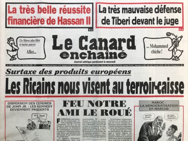 N° 4109 du Canard Enchaîné -  28 Juillet 1999