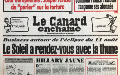 N° 4110 du Canard Enchaîné –  4 Août 1999