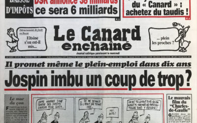N° 4114 du Canard Enchaîné –  1 Septembre 1999